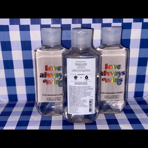 LOVE ALWAYS WINS PRIDE Sunshine Citrus shower gel-Lot of 3-Bath & Body Works 🌈 - Picture 4 of 4